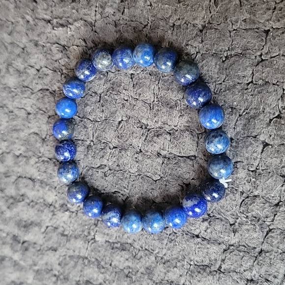 handmade Jewelry - Genuine lapus lazuli beaded bracelet